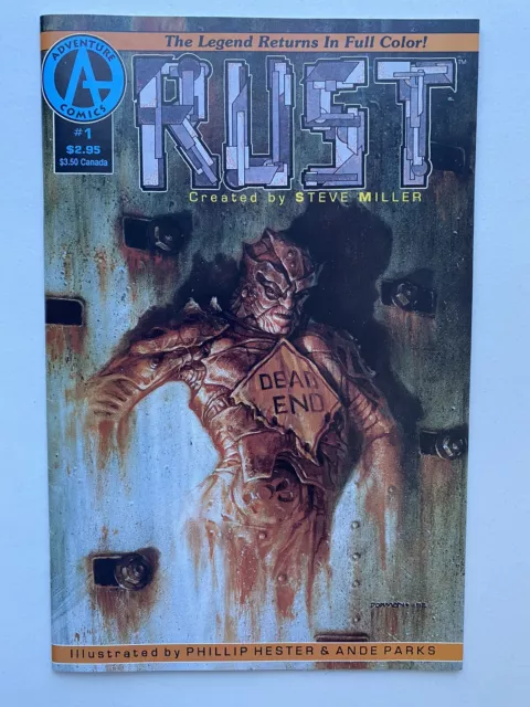 Rust Comic Book #1, Adventure Comics 1992, 1st Cameo of Spawn in Ad