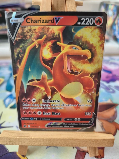 POKÉMON TCG SWSH Crown Zenith Charizard v Ultra Rare Card 18/159 £7.59 ...