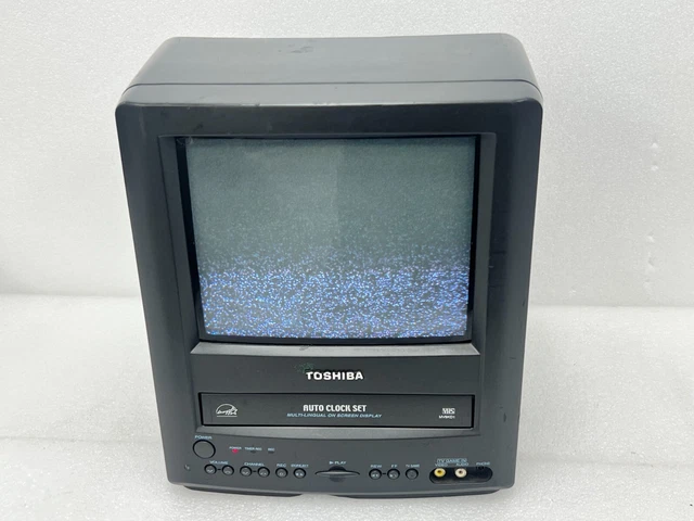 TOSHIBA MV9KD1 CRT TV/VCR Combo 9 Inch Retro Gaming TV Great Condition