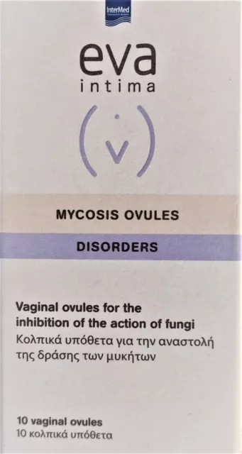 10 óvulos naturales intermedios de Eva micosis para infecciones vaginales y vaginitis fúngica