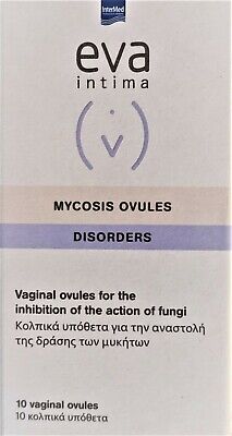 Micosis Eva Intermed 10 óvulos natural para infecciones vaginales & hongos vaginitis