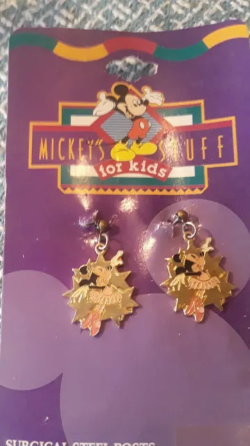 Minnie Mouse Earrings For Kids Vintage