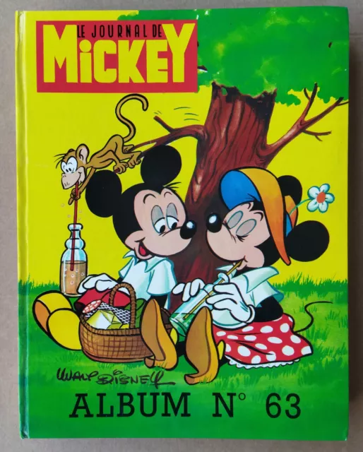 ---  LE JOURNAL DE MICKEY.  ALBUM 63 (n° 1155 à 1167)  --- 1975