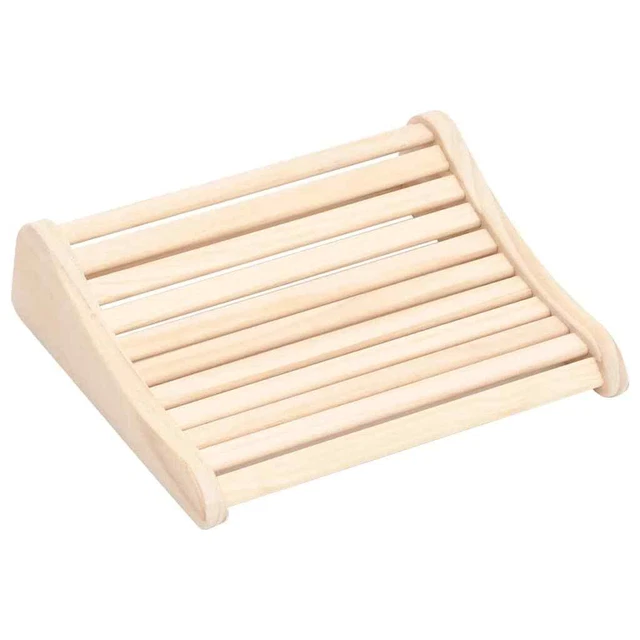 Poggiatesta In Legno Naturale Per Sauna – Antiscivolo E Traspirante, Ergonomico Per Collo E Relax