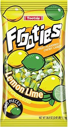 Frootie Tootsie Roll Chewy Candy, Lemon Lime, 38.8 Ounce, 360 Count (Pack of 12)