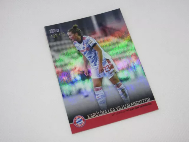 Karolina Vilhjalmsdottir /170 ⚽ Rainbow Topps Bayern Team München Women Rookie