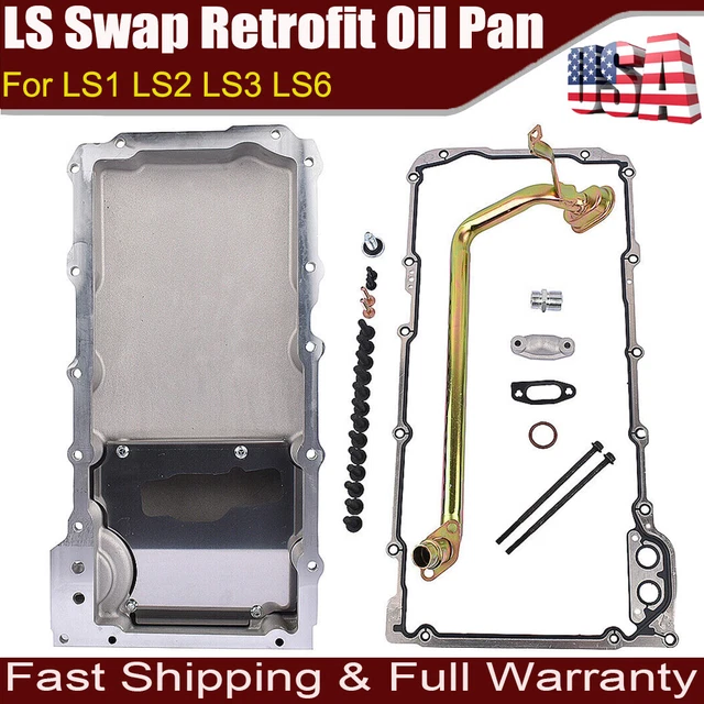 LS SWAP ALUMINUM Oil Pan Retrofit Kit Low Profile For LS1 LS2 LS3 4.8 5