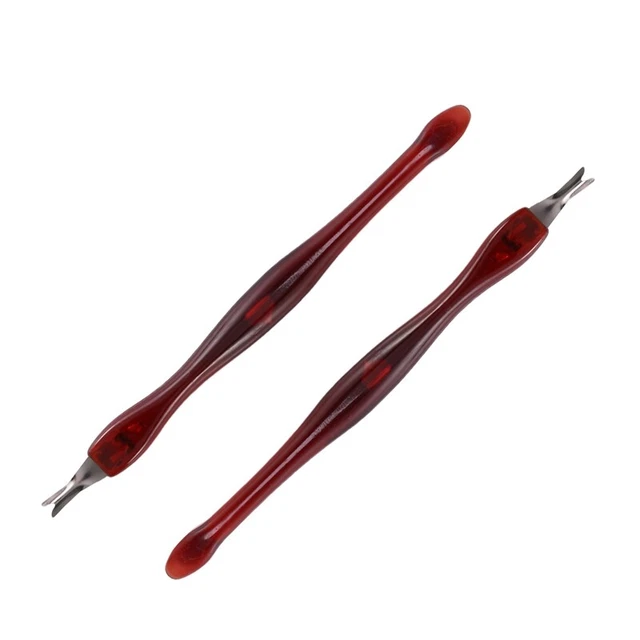 5pcs Fork Trimmer Peeling Nail Art Tool Women Man O7M8 3