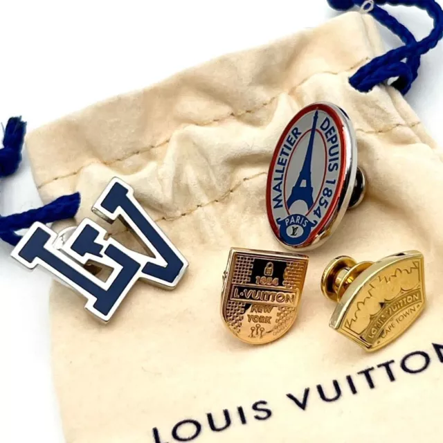 LOUIS VUITTON Not for sale Louis Vuitton Cup LVCUP Pin batch Brooch Metal  Gold