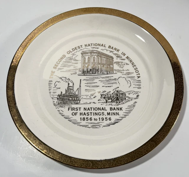 Antique Second OLDEST National Bank in Minnesota: 1st National Bank, Hastings
