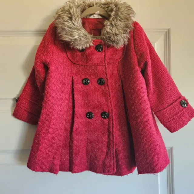Lucie&Marc sz 2 lined tweed fur coat ❣️ fully lined