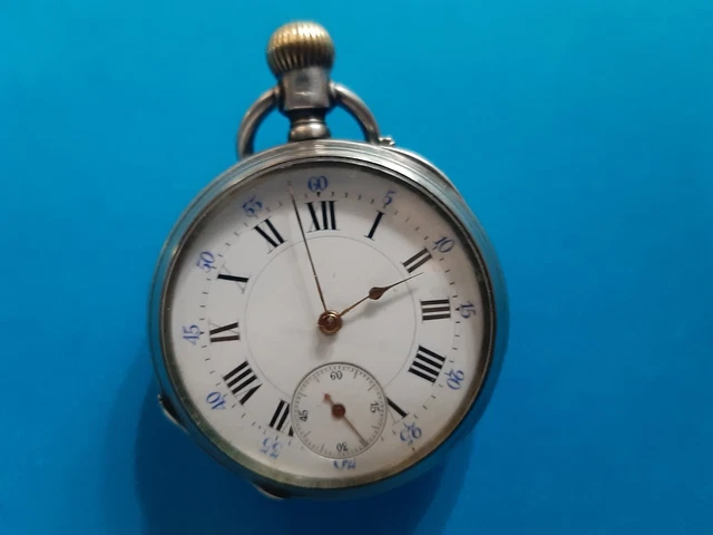 Montre gousset cylindre huit rubis argent 2025