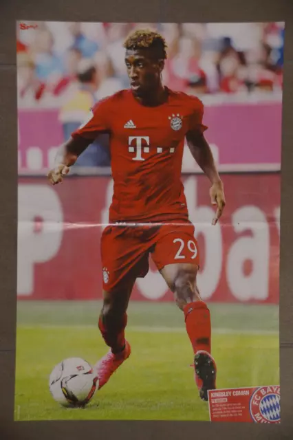 Poster Kingsley Coman A3 - Bayern Monaco & Kevin de Bruyne - Manchester City