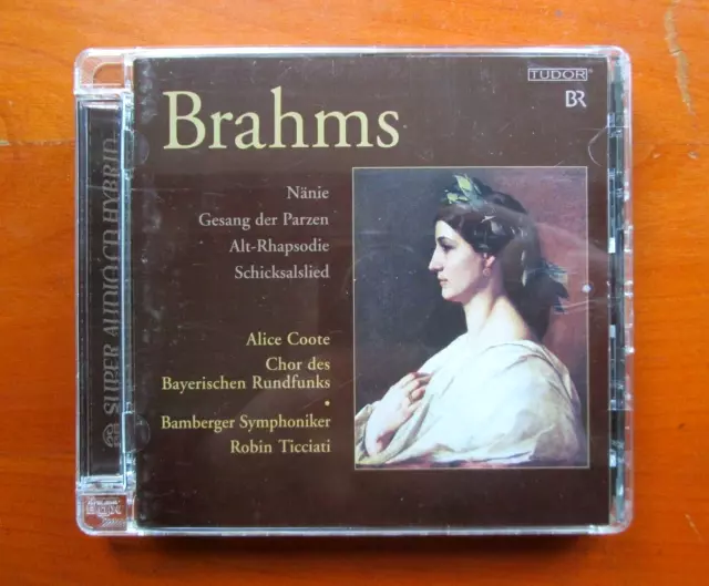 Tudor SACD Hybrid BRAHMS ALTO RHAP (Coote/SONG DESTINY/NÄNIE/SONG FATES Ticciati