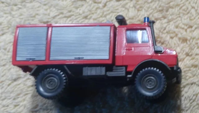 Roco   (Spur H0)   xxxx    MB Feuerwehr Unimog Rüstwagen RW - Angebot 4 3