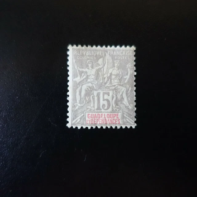 France Colonie Guadeloupe N°42 Neuf * Mh