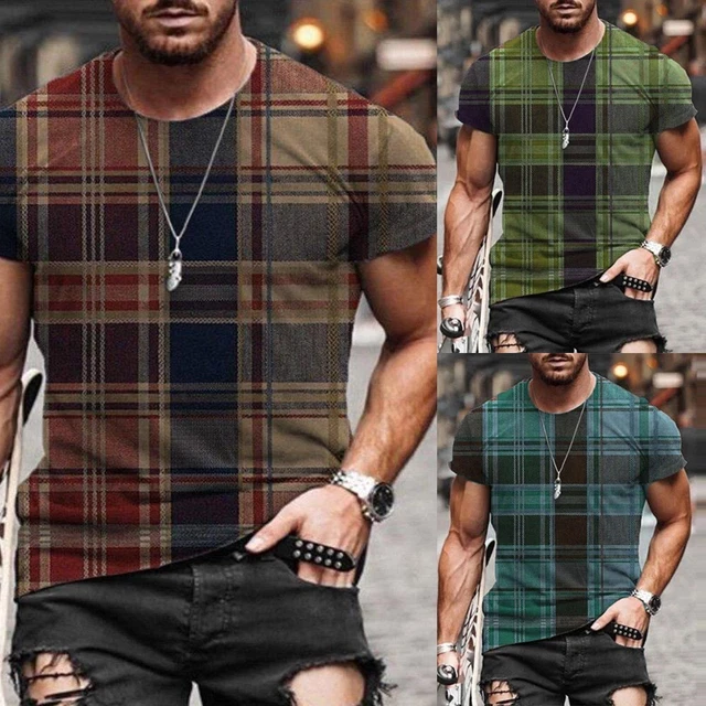 Da Uomo Girocollo T-Shirt Top Manica Corta Outdoor Casual Sport Reticolo Maglia