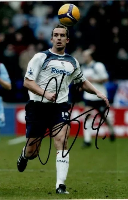 Kevin Davies Hand Signed Photo & COA Bolton Wanderers FC