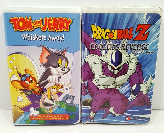 DRAGON BALL Z Cooler's Revenge and Tom and Jerry Whiskers Away VHS Lot