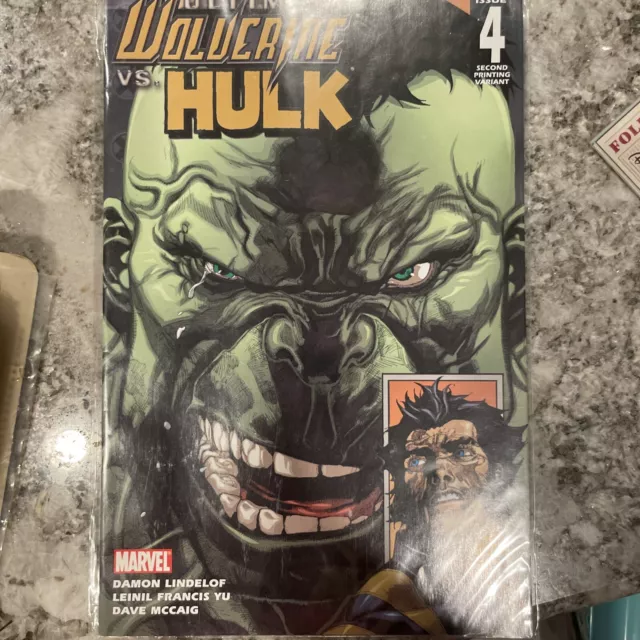 Ultimate Wolverine vs Hulk #4 second printing variant / Damon Lindelof