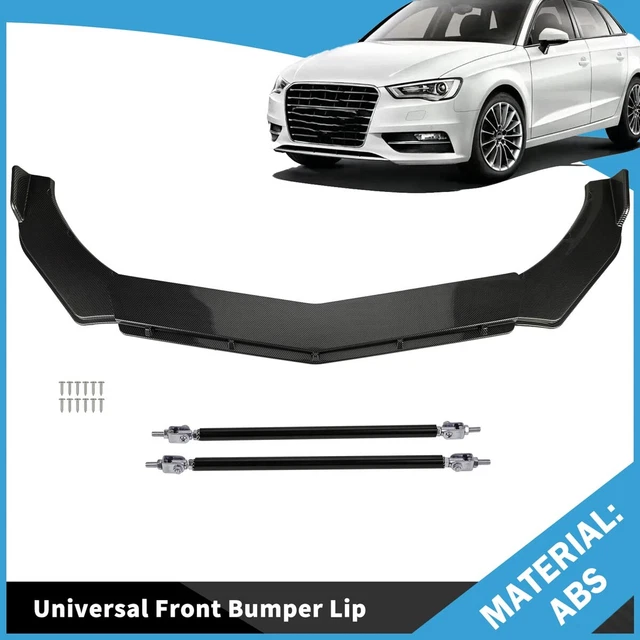 Carbon Fiber Front Bumper Lip Splitter Spoiler + Strut Rods for Ford Focus RS ST