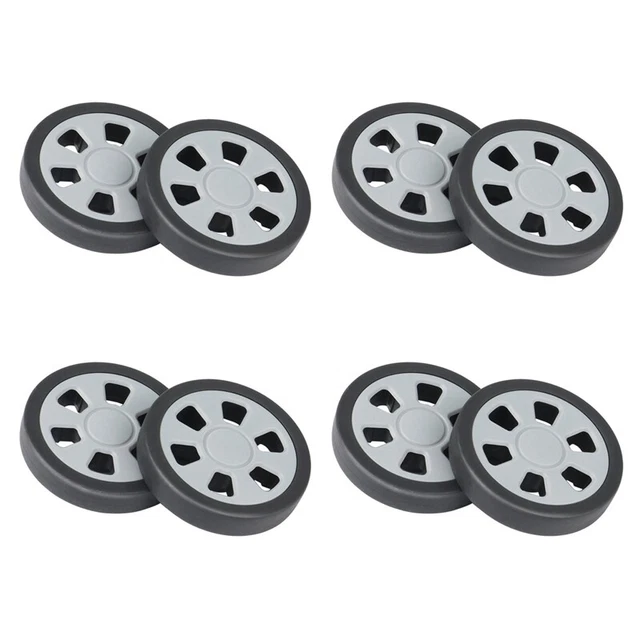 4Xft Suitcase Pulley Rollers Mute Wheel Wear-Resistant Parts Repair 60X12mm J5I1
