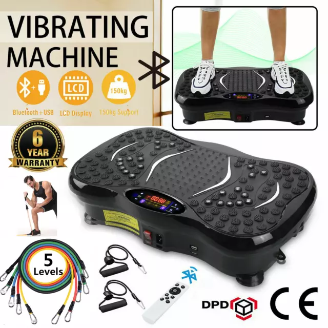 Vibration Plate Crazy Fit Bluetooth Music Massage Oscillating Fitness Body Shake