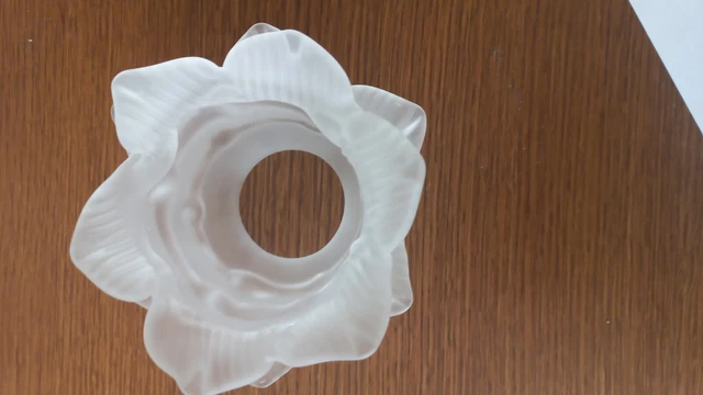 Tulipe De Lustre Art Déco – Pâte De Verre, Rose/bleu Moucheté, Vintage