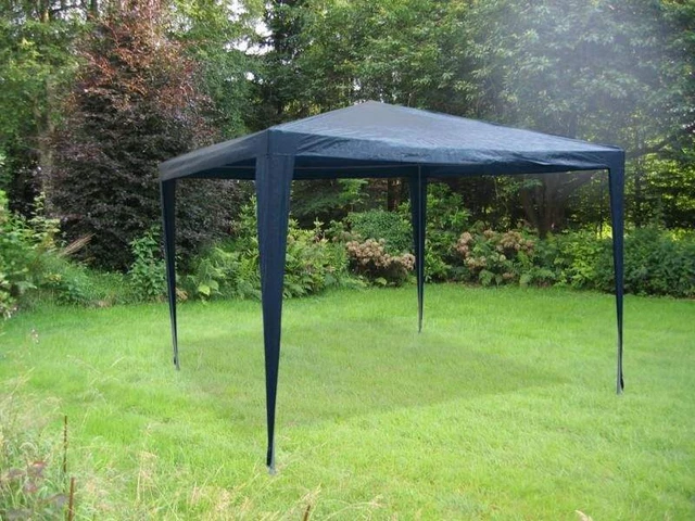 Pavillon Gartenpavillon Partyzelt Gartenzelt Garten Zelt Bierzelt 3X3M Blau