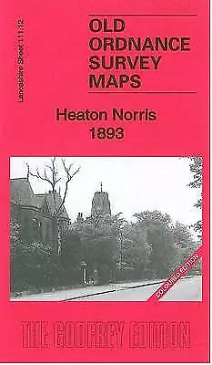 OLD ORDNANCE SURVEY MAP Heaton Norris 1893: Lancashire Sheet 111.12a NEW