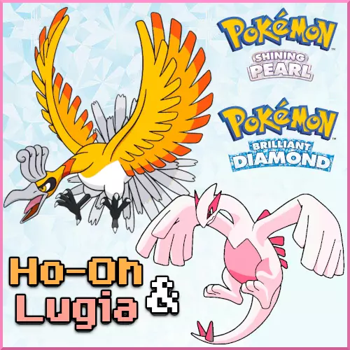 Brillante Ho-Oh & Lugia 6IV Lote Pokemon Diamante Shining Perla Bdsp Rápido