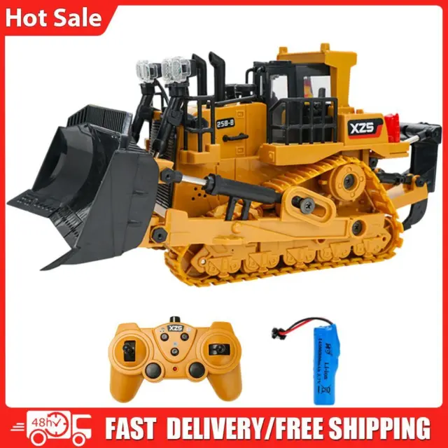 9CH RC Excavator Bulldozer Toys 1/24 Remote Control Electric Crawler Car Vehicle