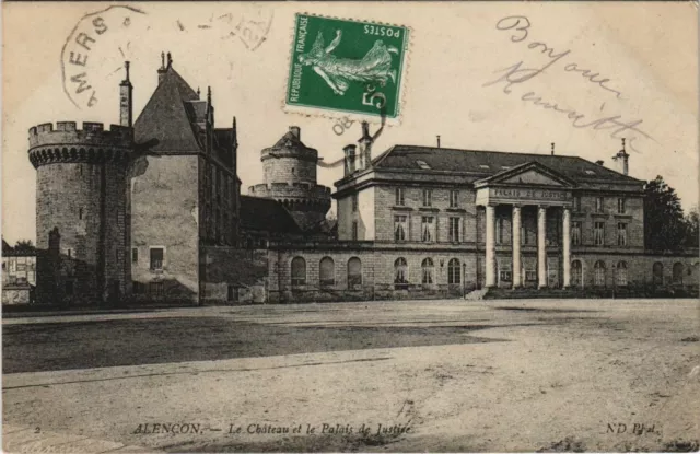 CPA Alencon Le Chateau et le Palais de Justice FRANCE (1053661)