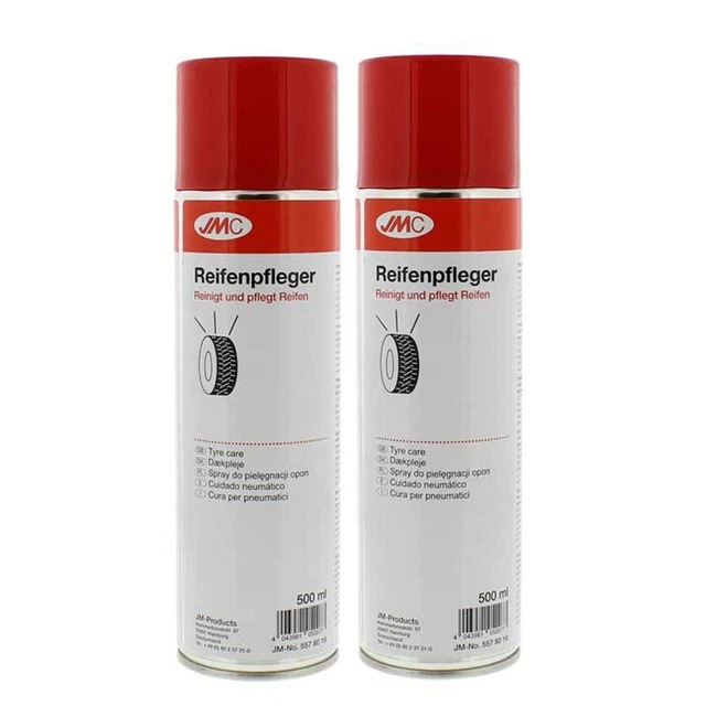 2 x Reifenpfleger 500ml JMC 5578018 Gummi Glanz Spray Reiniger Reifenschwarz