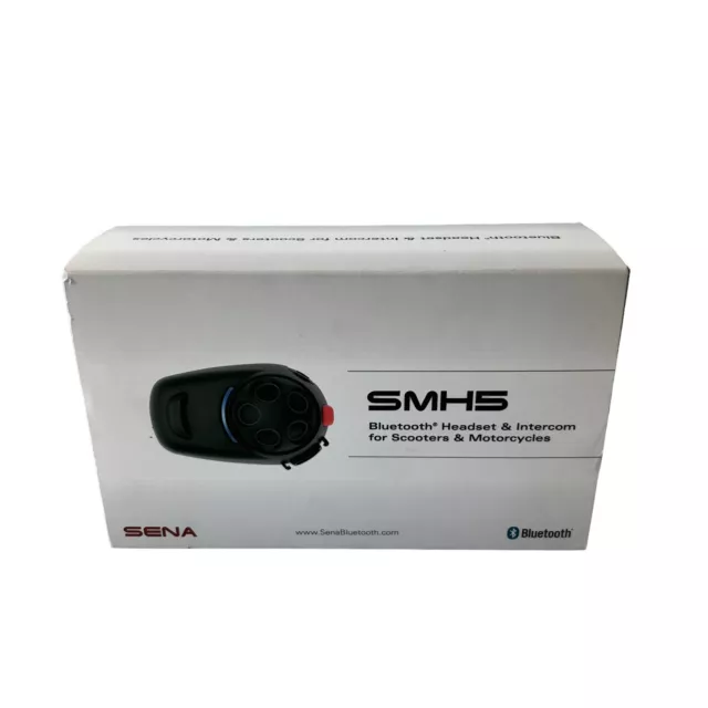 Sena SMH5-01 Motorcycle and Scooter Bluetooth Headset / Intercom Single New