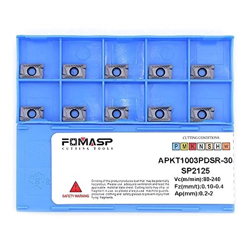 CNC Milling Carbide Inserts Steel APKT1003PDSR Fit for Lathe Milling