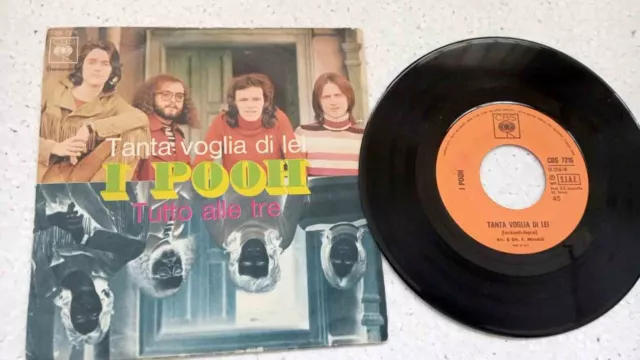 I Pooh Tanta Voglia Di Lei-Tutto Alle Tre  Vinile 45 Giri Vintage Vinyl Record