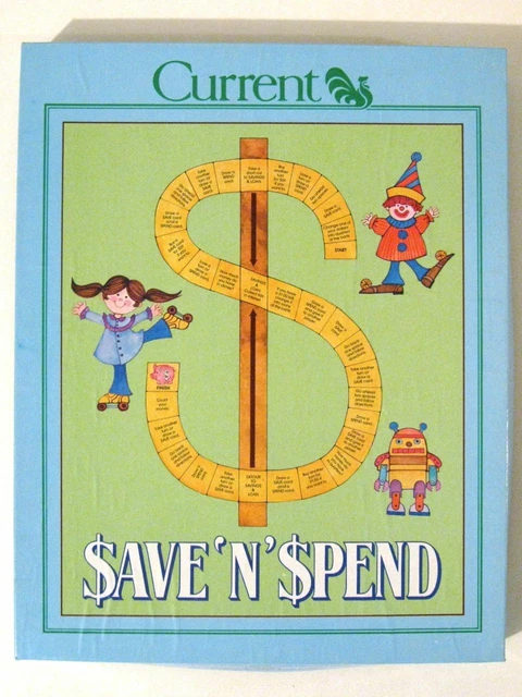 VINTAGE 1982 CURRENT SAVE 'N' SPEND Board Game! Unused in Original Box ...