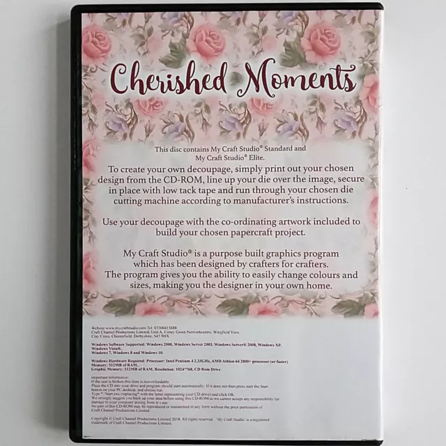 Cherished Moments - Obras de arte de carisma para troqueles decoupage 3D (PC CD-ROM) MCS Elite 2