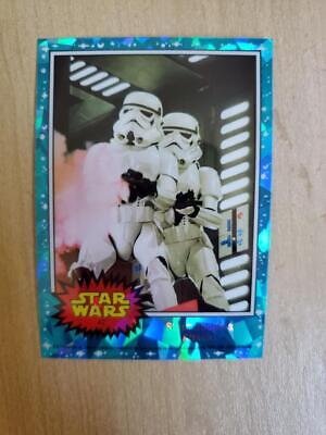 2022 Topps Star Wars SAPPHIRE Chrome base Stormtroopers Attack #42