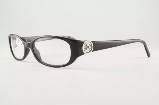 VERY RARE AUTHENTIC Chanel 3112 c.501 51mm Black Silver Glasses Frames Italy  $325.00 - PicClick
