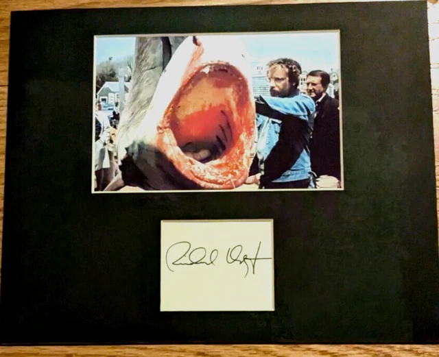 ORIG. JAWS, RICHARD Dreyfus SIGNATURE as "HOOPER" in the 1975 motion