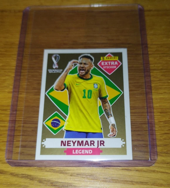 Panini WM 2022 Extra Sticker Neymar Legend gold limitiert Italienische Version