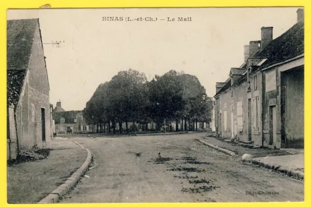 cpa Rare 41 - VILLAGE de BINAS (Loir et Cher) Le Mail