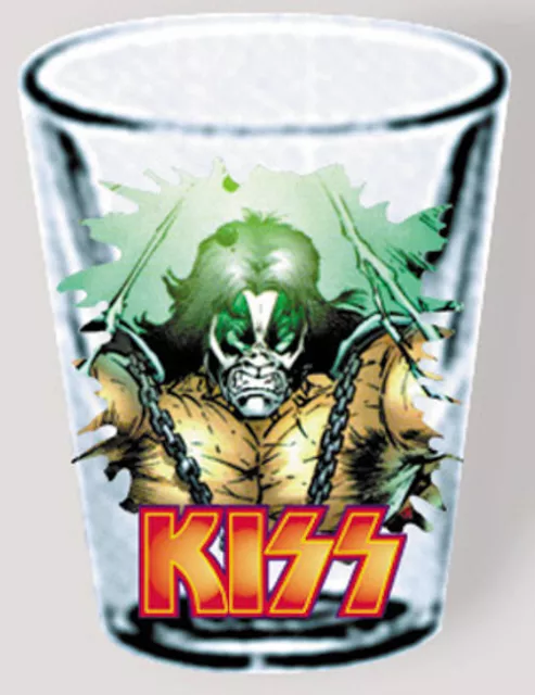 Kiss Glassware - Shot Glass - Comic Art - Peter Criss - Usa 2000 - V264701