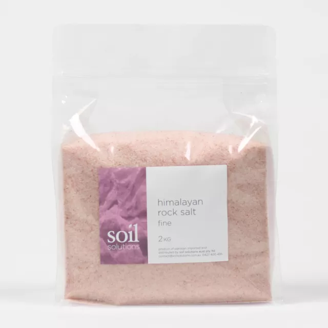 Himalayan Pink Salt - Fine Edible 2kg Pure Rock Salt