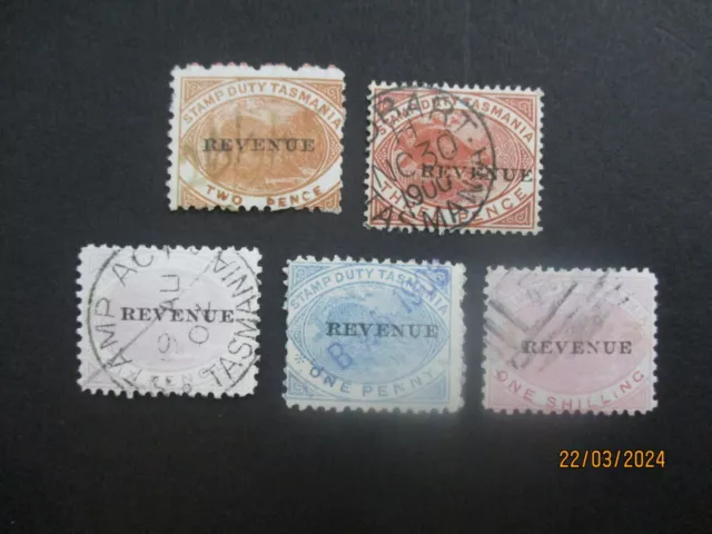 Australian State Stamps: Tasmania Used Variety - FREE POST! (T3934)
