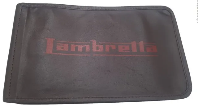 Lambretta Handy Toolkit Brown Genuine Leather Pouch New