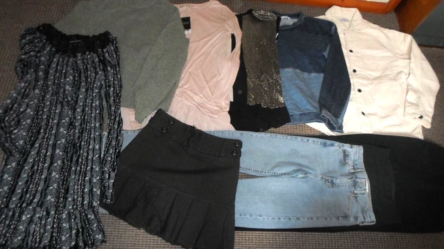 Bundle Girls Clothes age 14-15yrs Jeans Jacket Tops Jumper Skirt Next Topshop