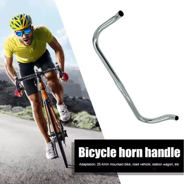 Guidon Bullhorn 700C en noir, vente chaude, vélo à pignon fixe classique Guidon Bullhorn 700C en noir, vente chaude, vélo à pignon fixe classique